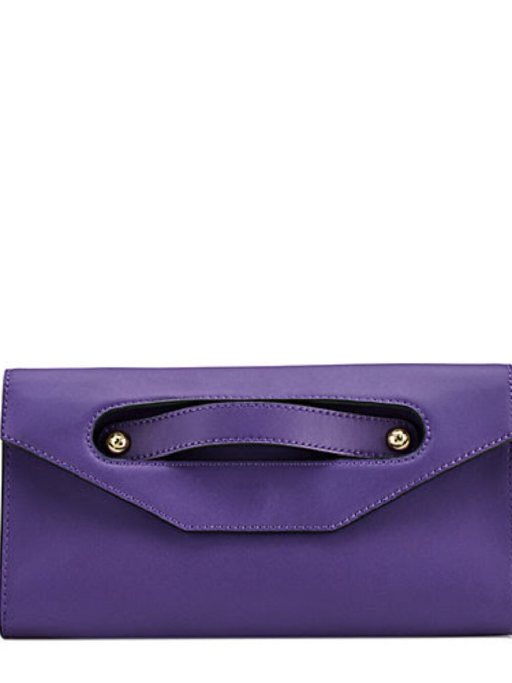 RARE – New in Box: Femme de Cupcakes Leather Midtown Clutch – Purple